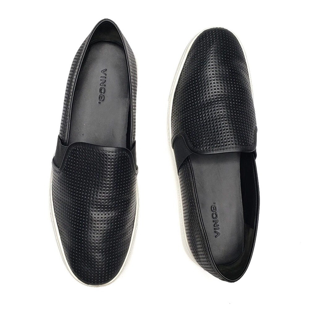 VINCE Perforated Leather Blair Sneakers - Picture 2 of 7